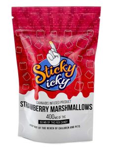 Sticky Icky Strawberry Marshmallows 400mg